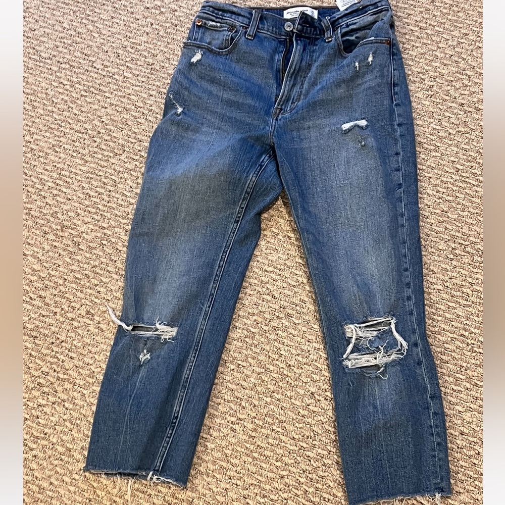 Abercrombie & Fitch Ankle Straight Ultra High Rise